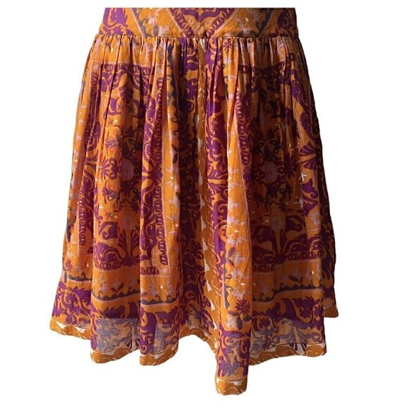 Ecoté Urban Outfitters Halter Top Mini Dress Open Back Magenta Orange Women’s 6 - Picture 8 of 16